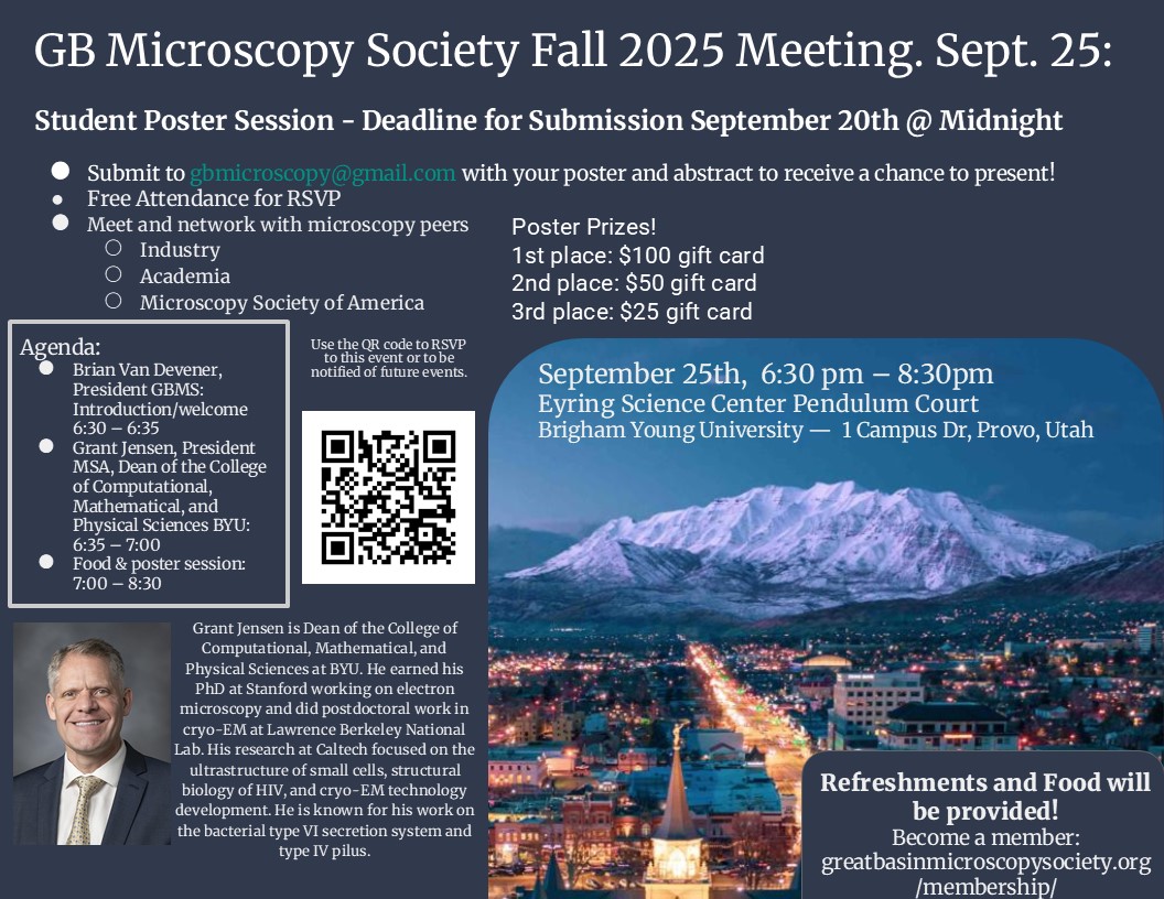 Great Basin MIcroscopy Society Fall Meeting 2025