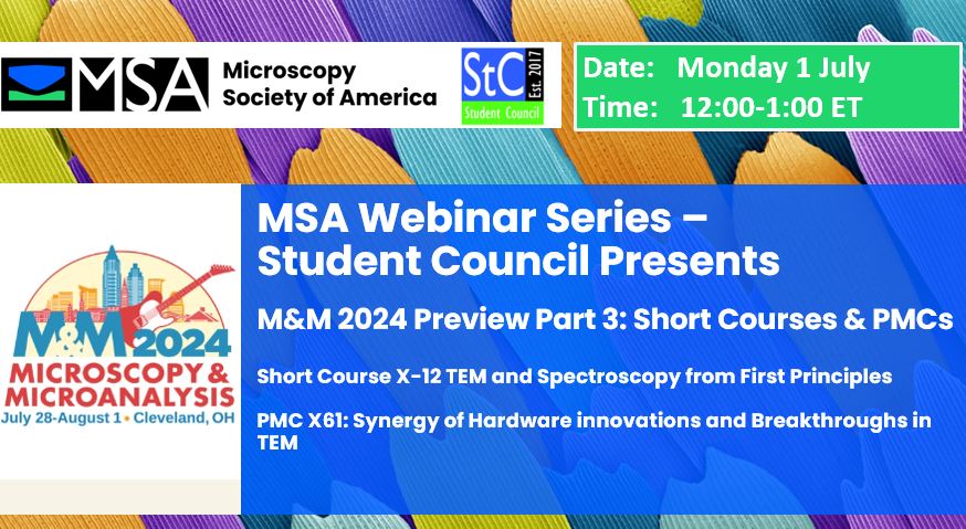 MSA Webinars - Student Council Presents - M&M 2024 Preview Part 3 - Short Courses and PMCs!